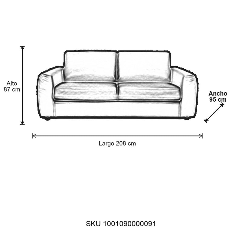 Plano - Sofá Cama Moresby