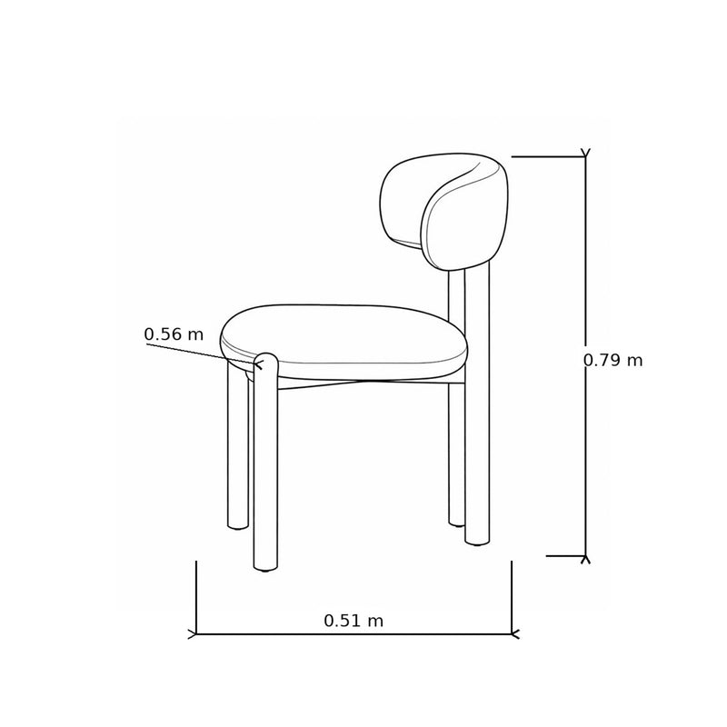 Plano - Silla de Comedor Vivian