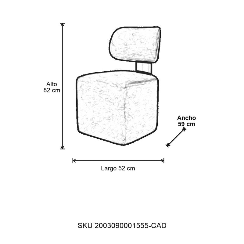 Plano - Silla de Comedor Romelia