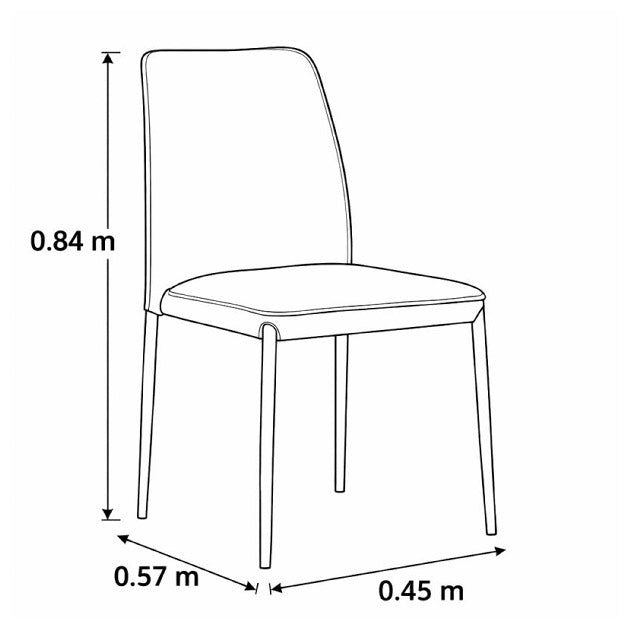 Plano - Silla de Comedor Aria