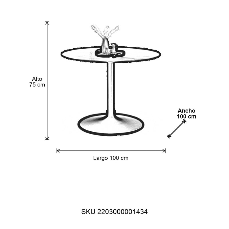 Plano - Mesa de Comedor Martini