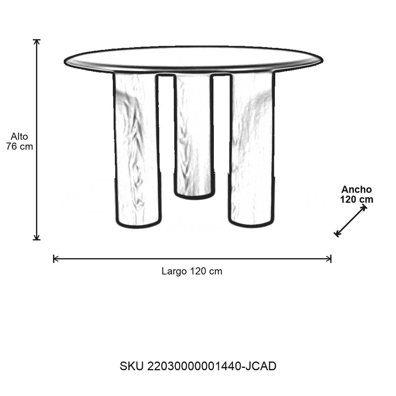 Plano - Mesa de Comedor Arabella
