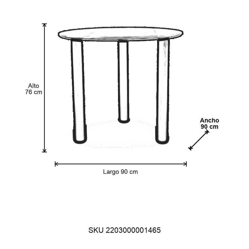 Plano - Mesa de Comedor Priya