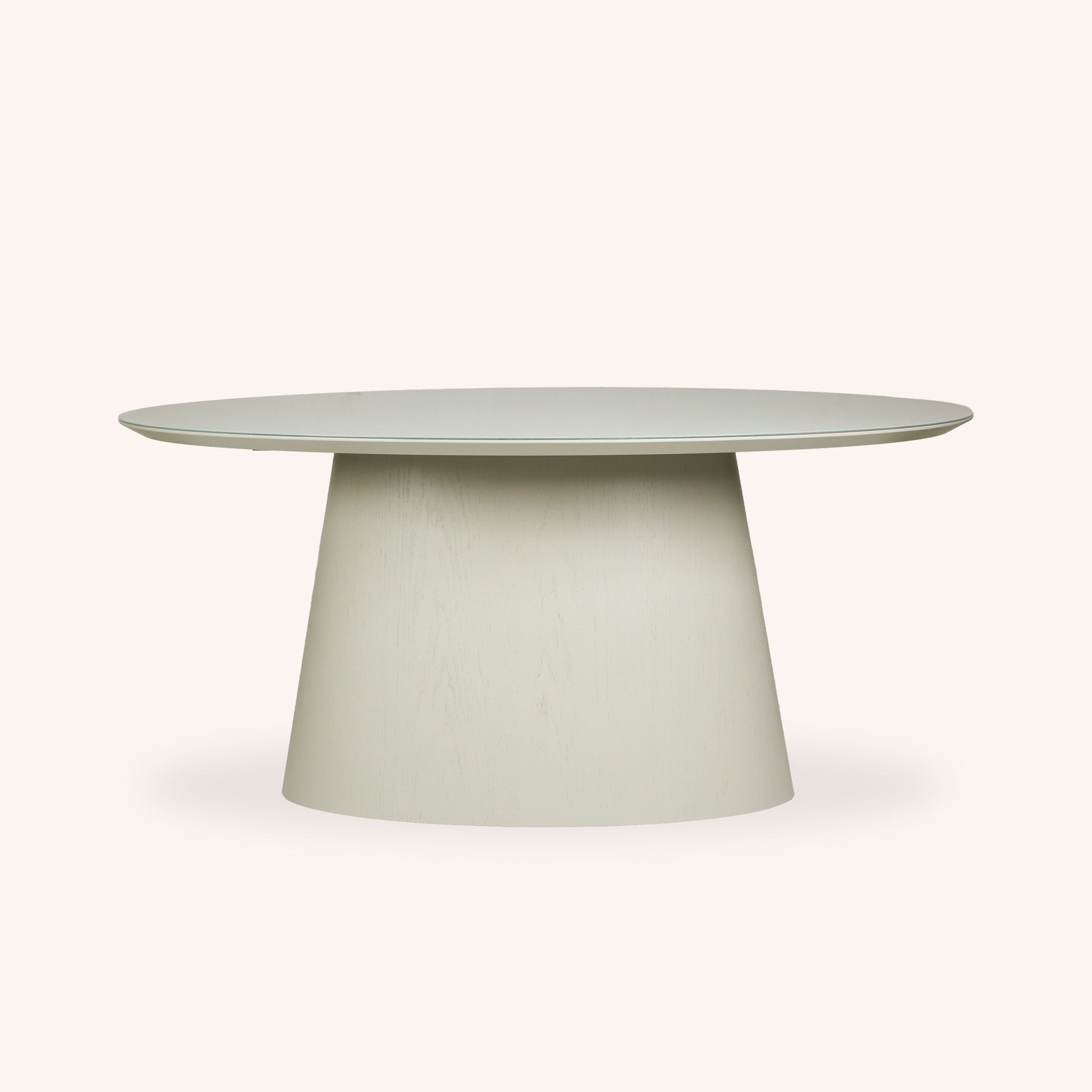 Mesa de Comedor Ovalada Verona - OFF WHITE