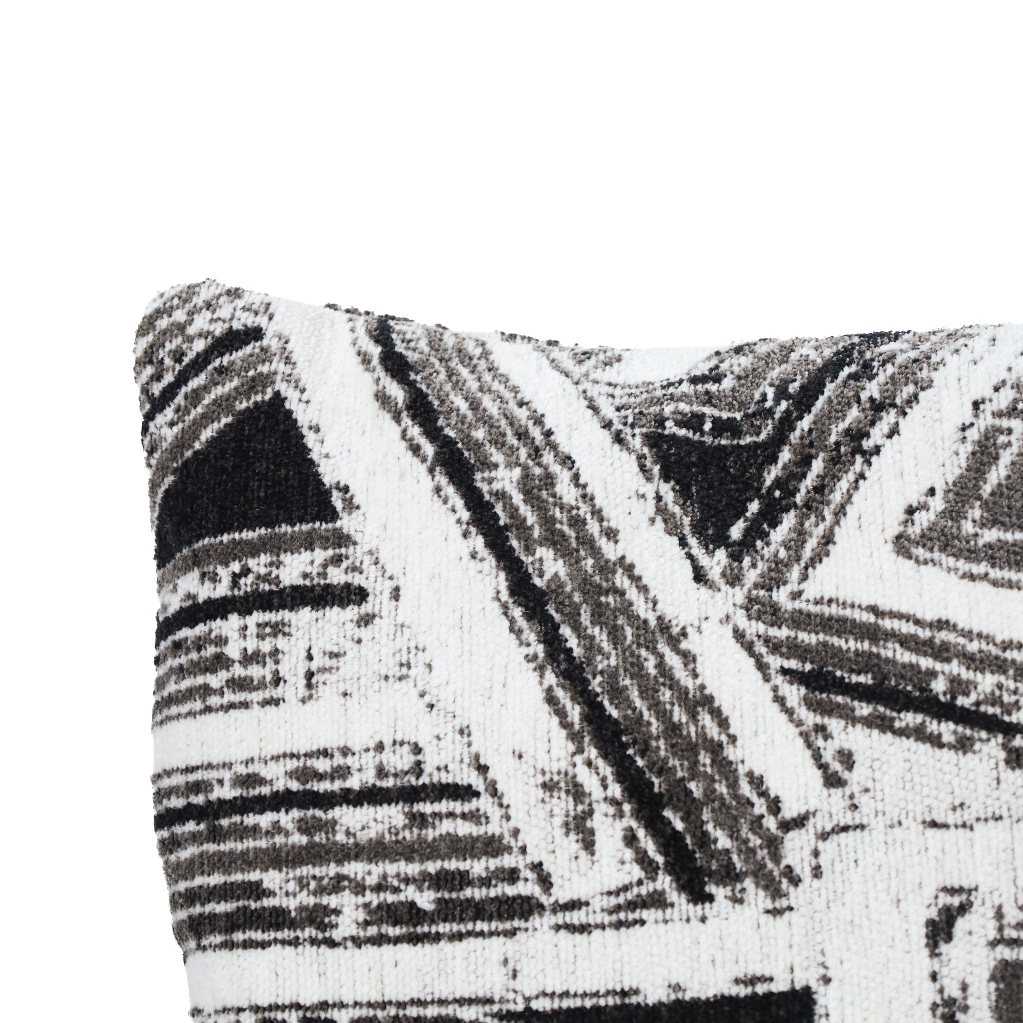 Cojín Rectangular Deondri - OFF WHITE NEGRO Y GRIS