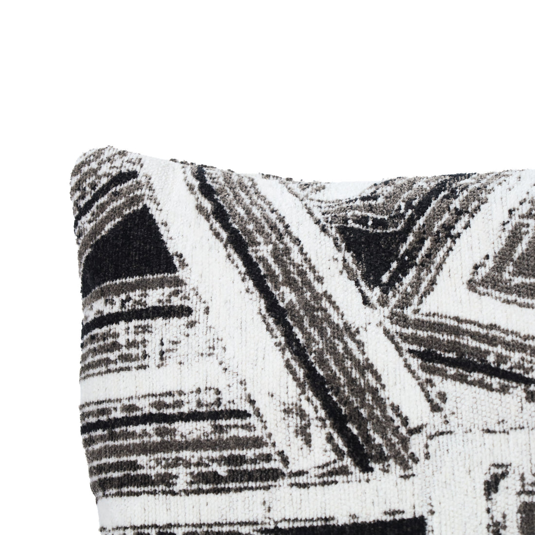 Cojín Rectangular Deondri - OFF WHITE NEGRO Y GRIS