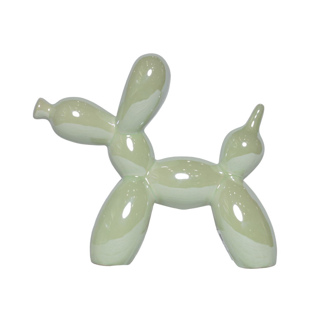 Figura de Resina – Globo Perro Perlado Grande - VERDE PASTEL