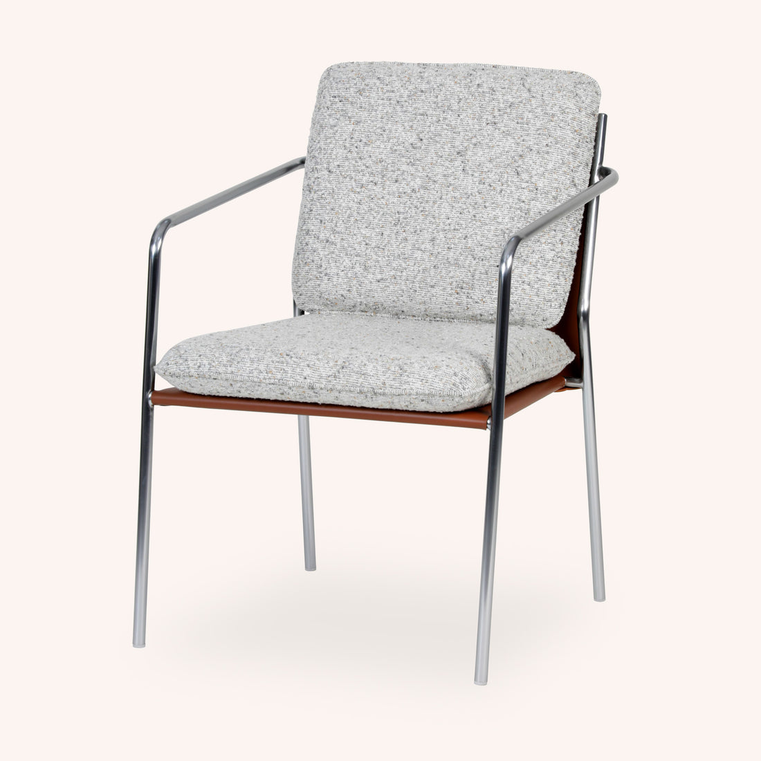 Silla de Comedor Steward - GRIS CLARO/PLAT