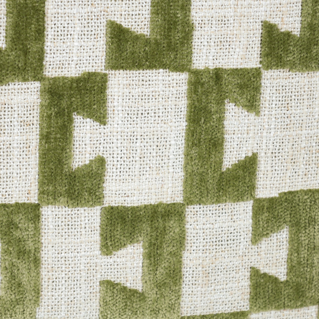 Cojín Cuadrado Zanedin - IVORY Y VERDE