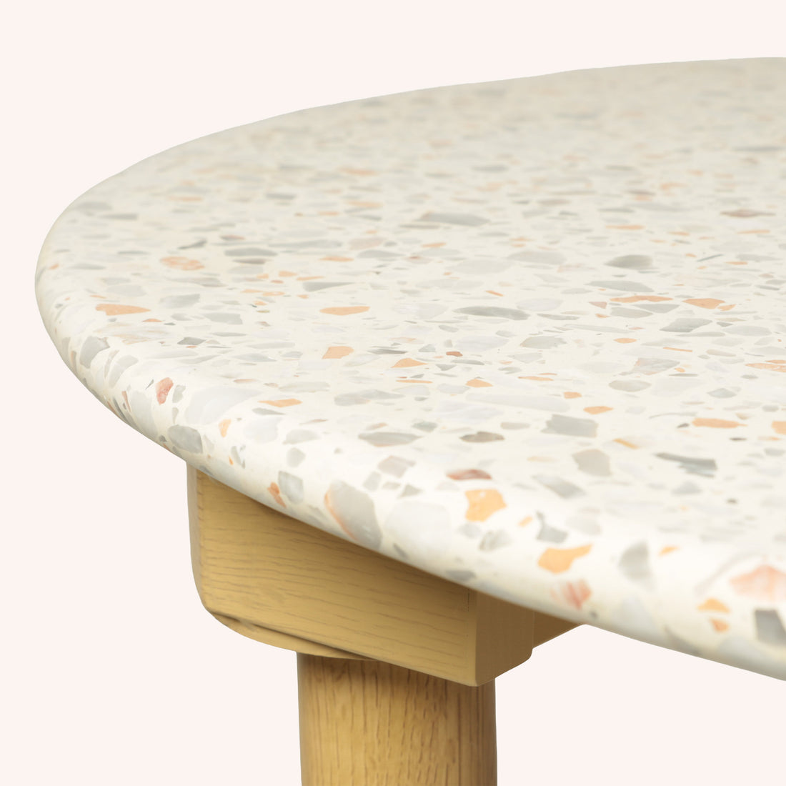 Mesa de Comedor Semi-Redondo Element - BLANCO/CHOCOLATE