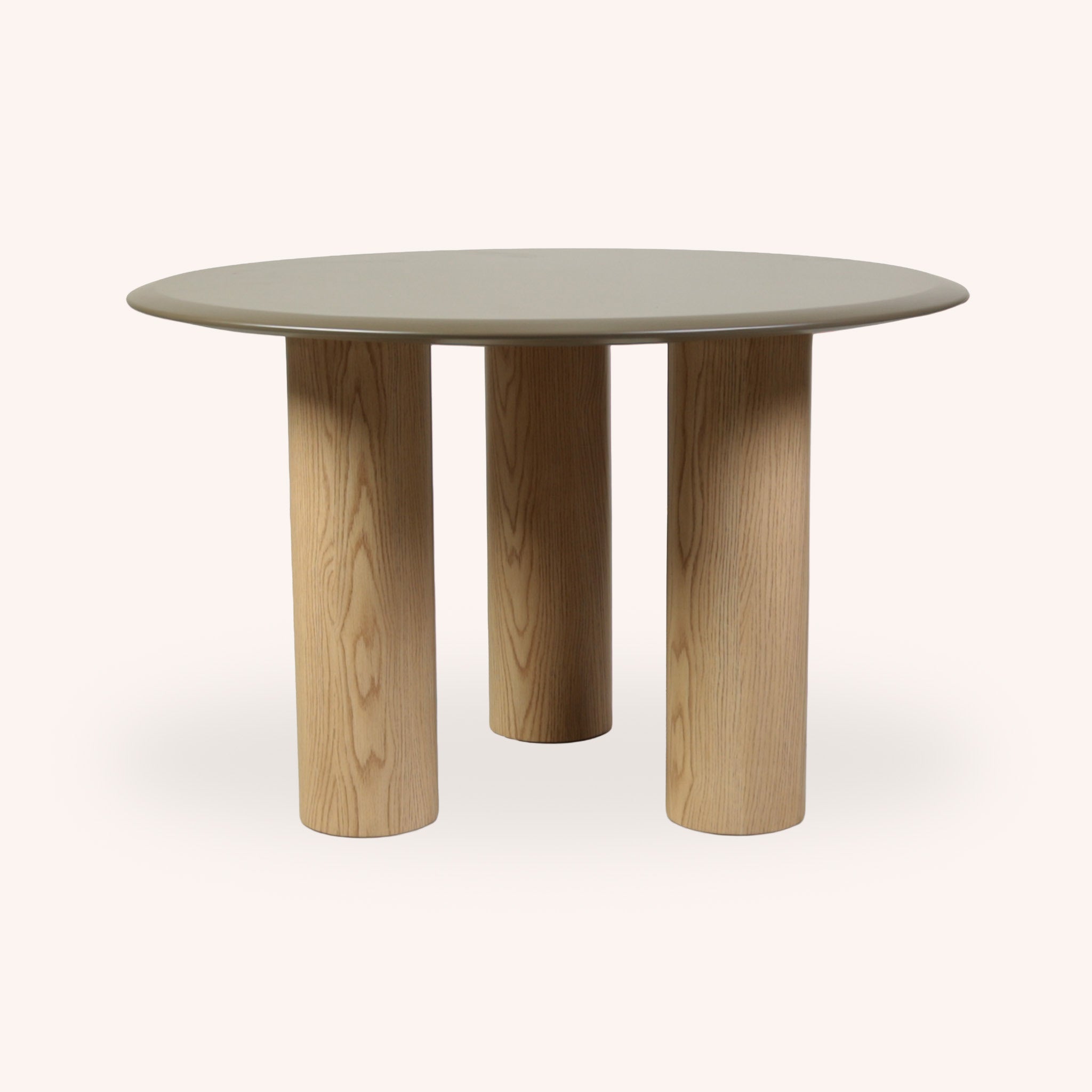 Mesa de Comedor Redonda Arabella - VERDE Y NATURAL