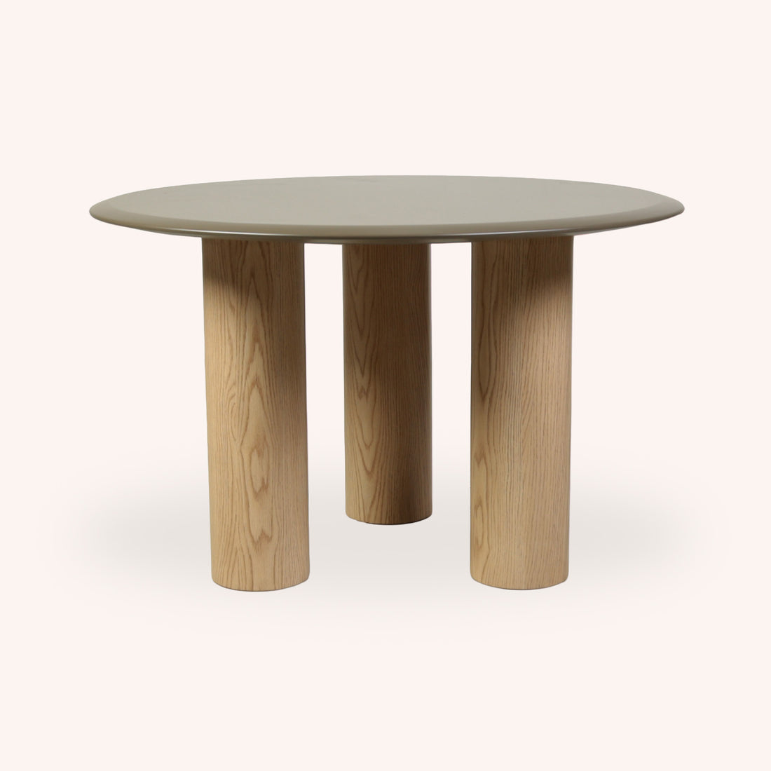 Mesa de Comedor Redonda Arabella - VERDE Y NATURAL