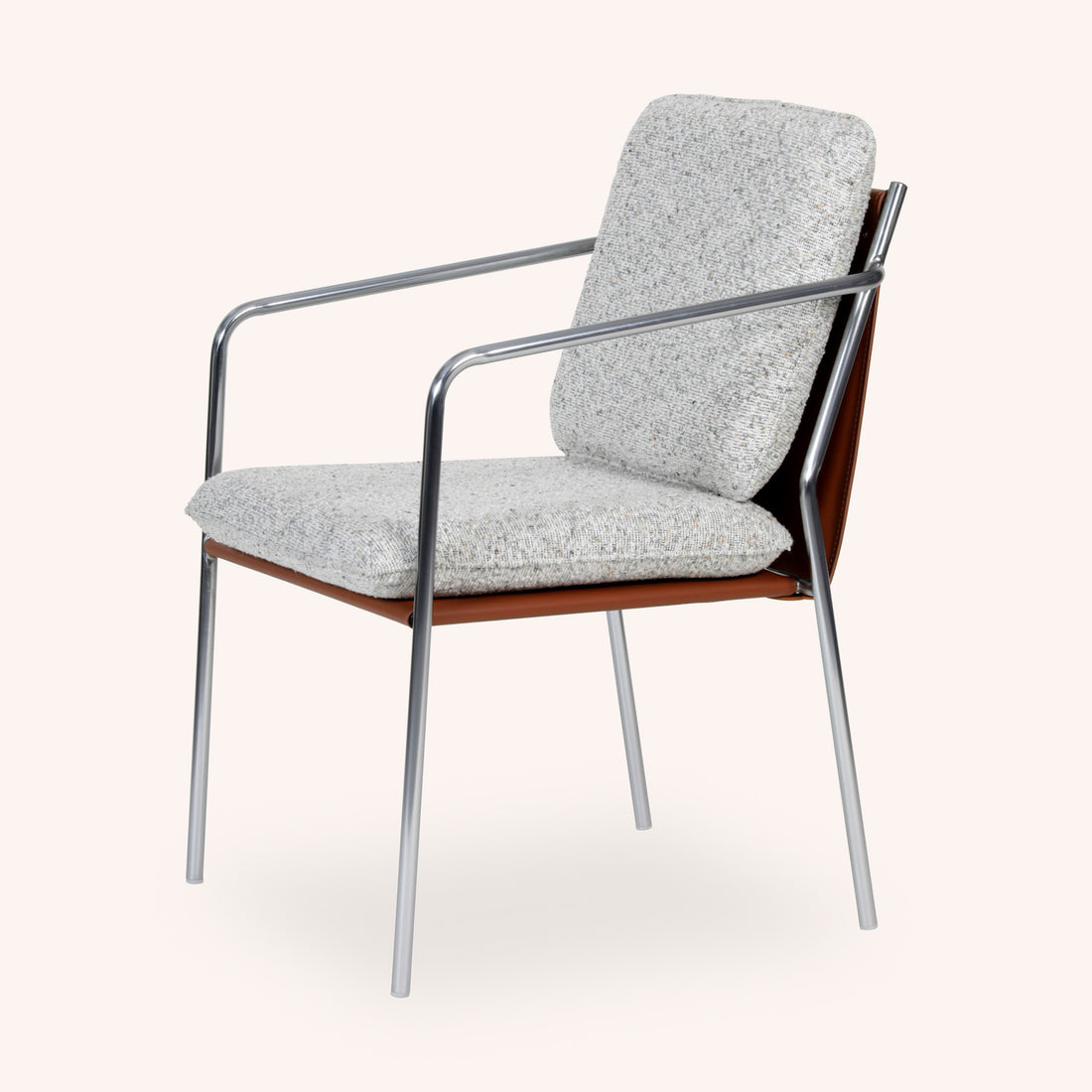 Silla de Comedor Steward - GRIS CLARO/PLAT