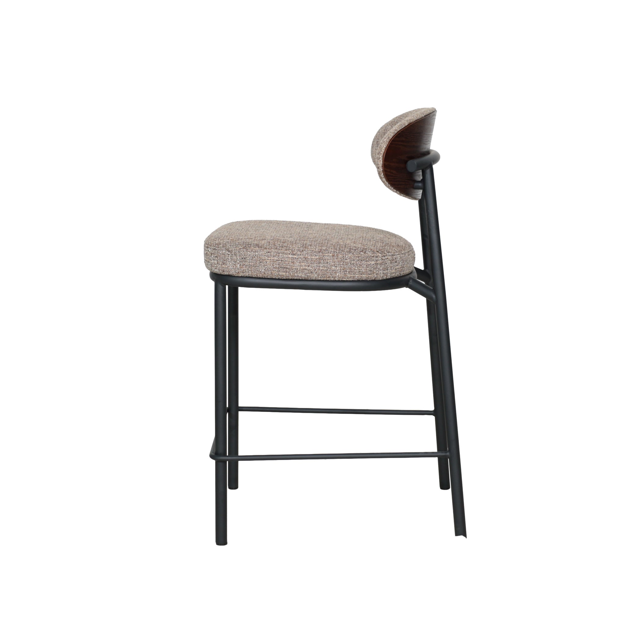 Silla de Bar Redding - BEIGE Y CHOCOLATE