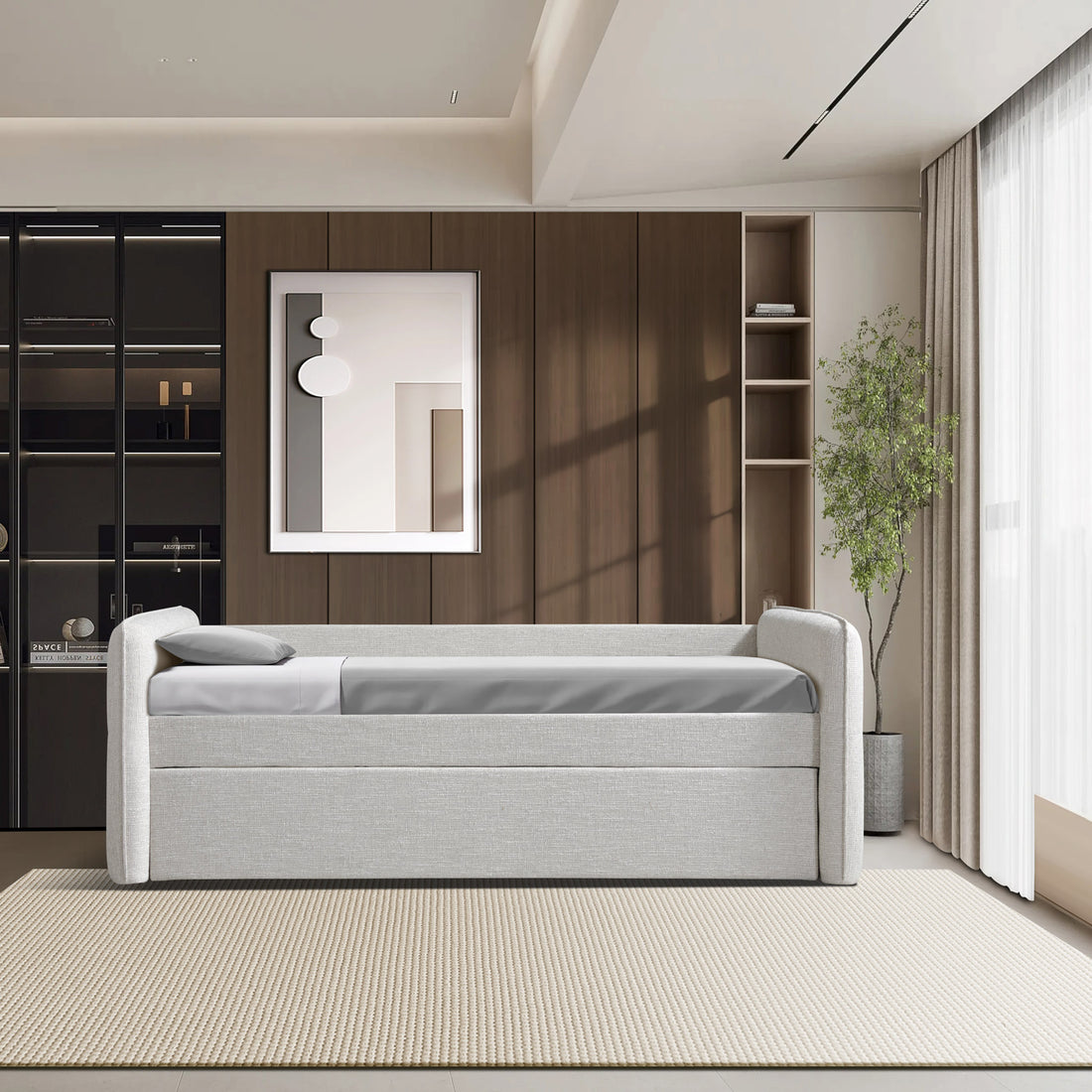 Cama Daybed Twin Alisha - GRIS
