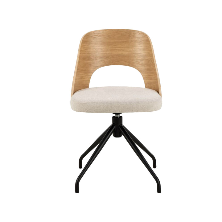 Silla de Comedor Giratoria Lucy - BEIGE