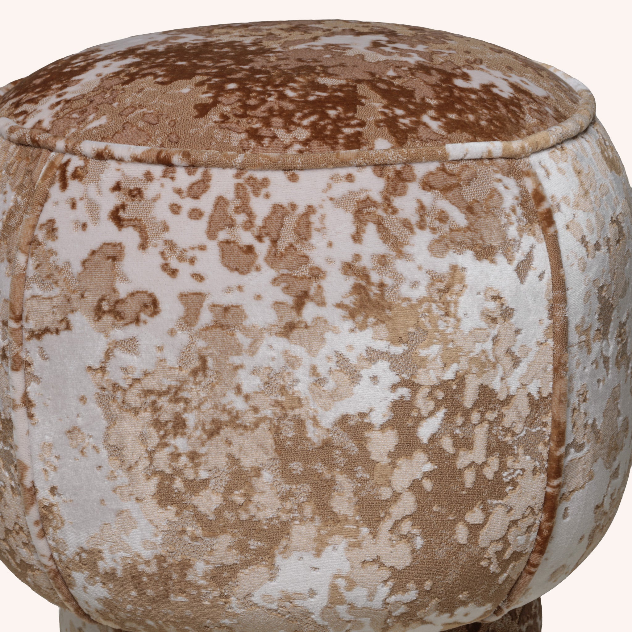 Ottoman Redondo Lyra - CHOCOLATE CLARO