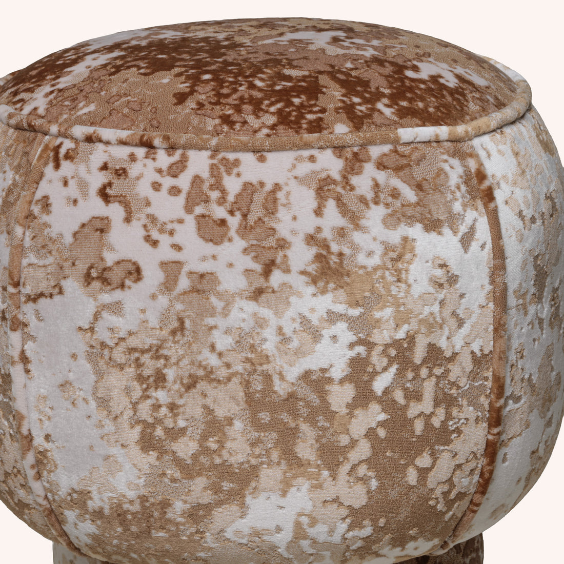 Ottoman Redondo Lyra - CHOCOLATE CLARO