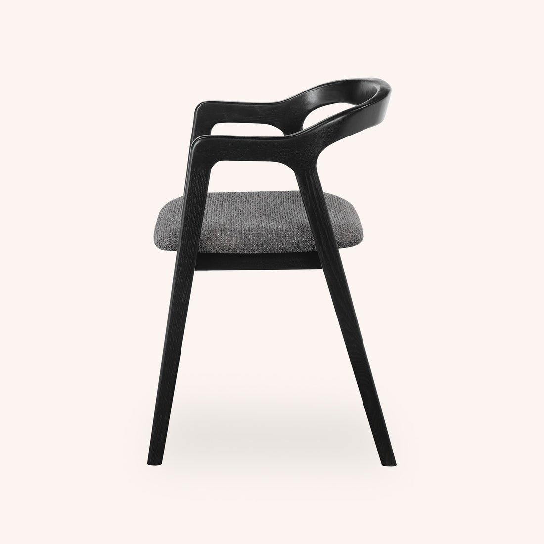 Silla de Comedor Pedro - GRIS Y NEGRO
