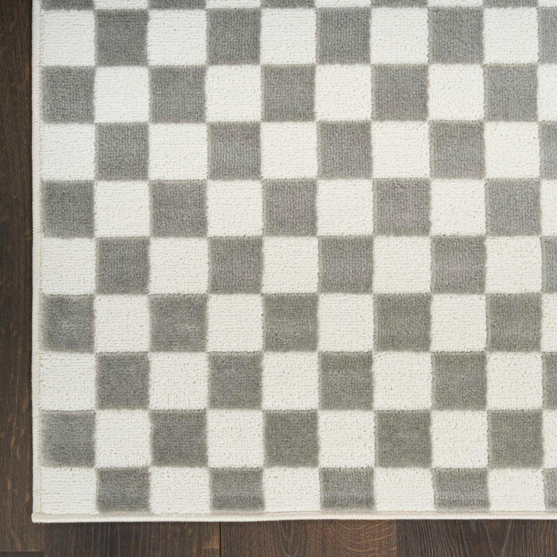 Alfombra Rectangular Check - GRIS