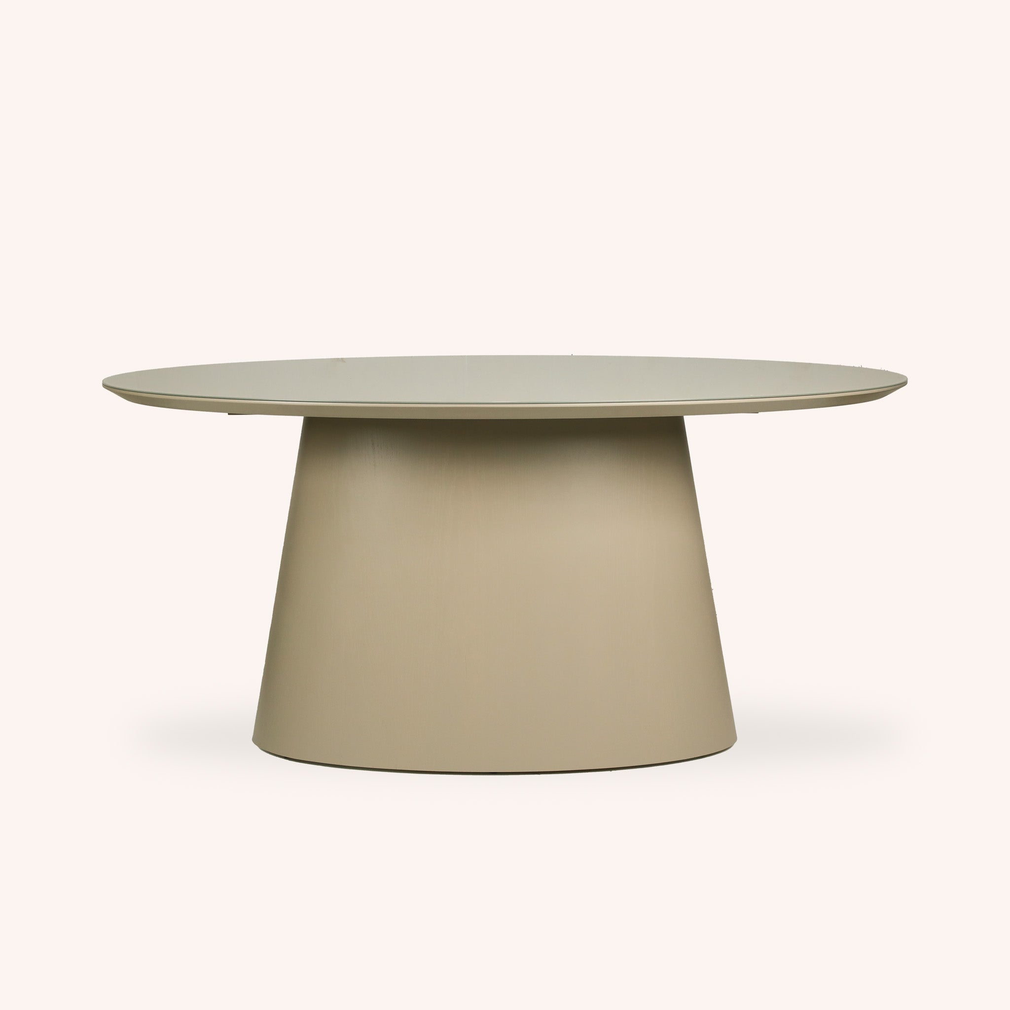 Mesa de Comedor Ovalada Verona - TONO TAUPE