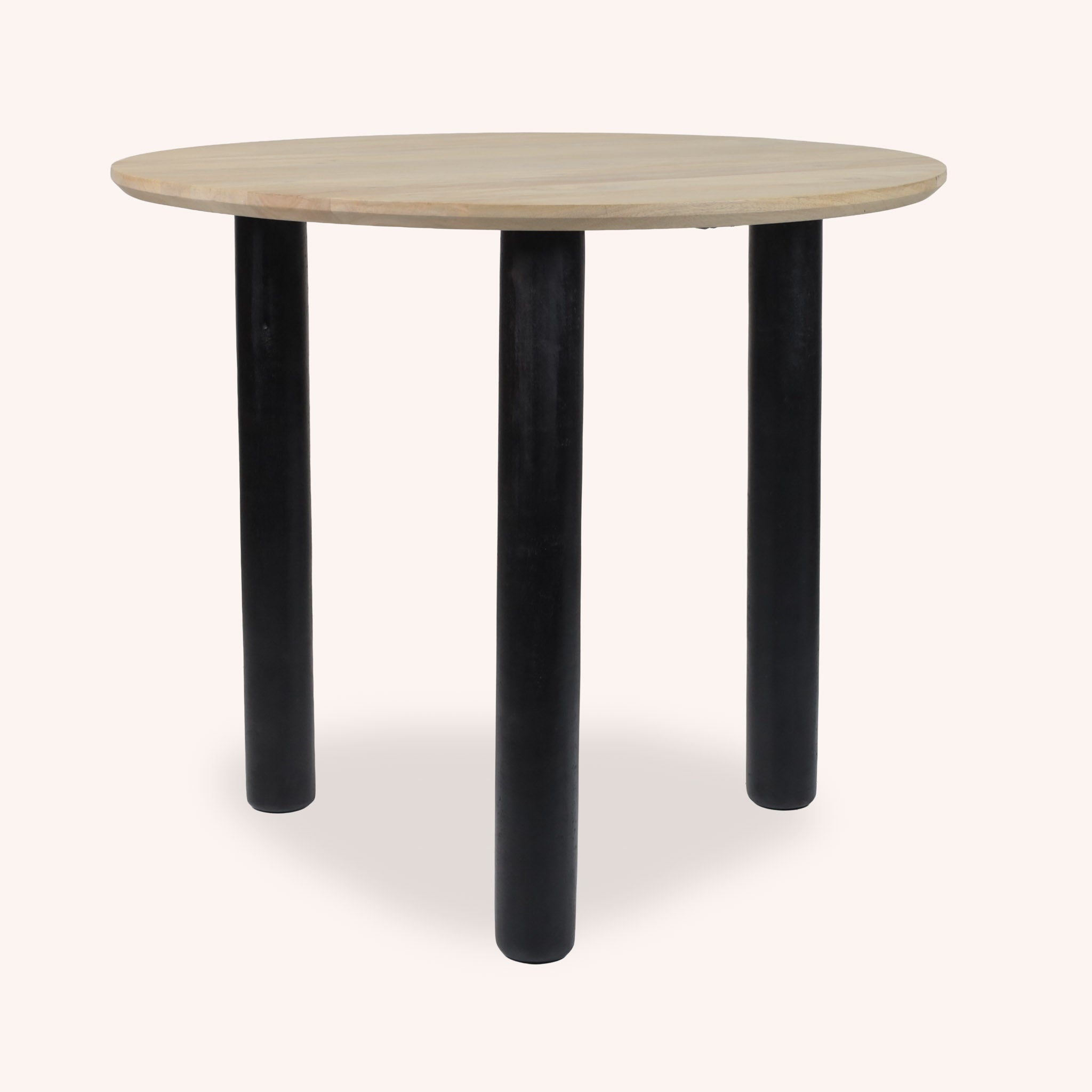 Mesa de Comedor Redonda Priya - ROBLE/NEGRO