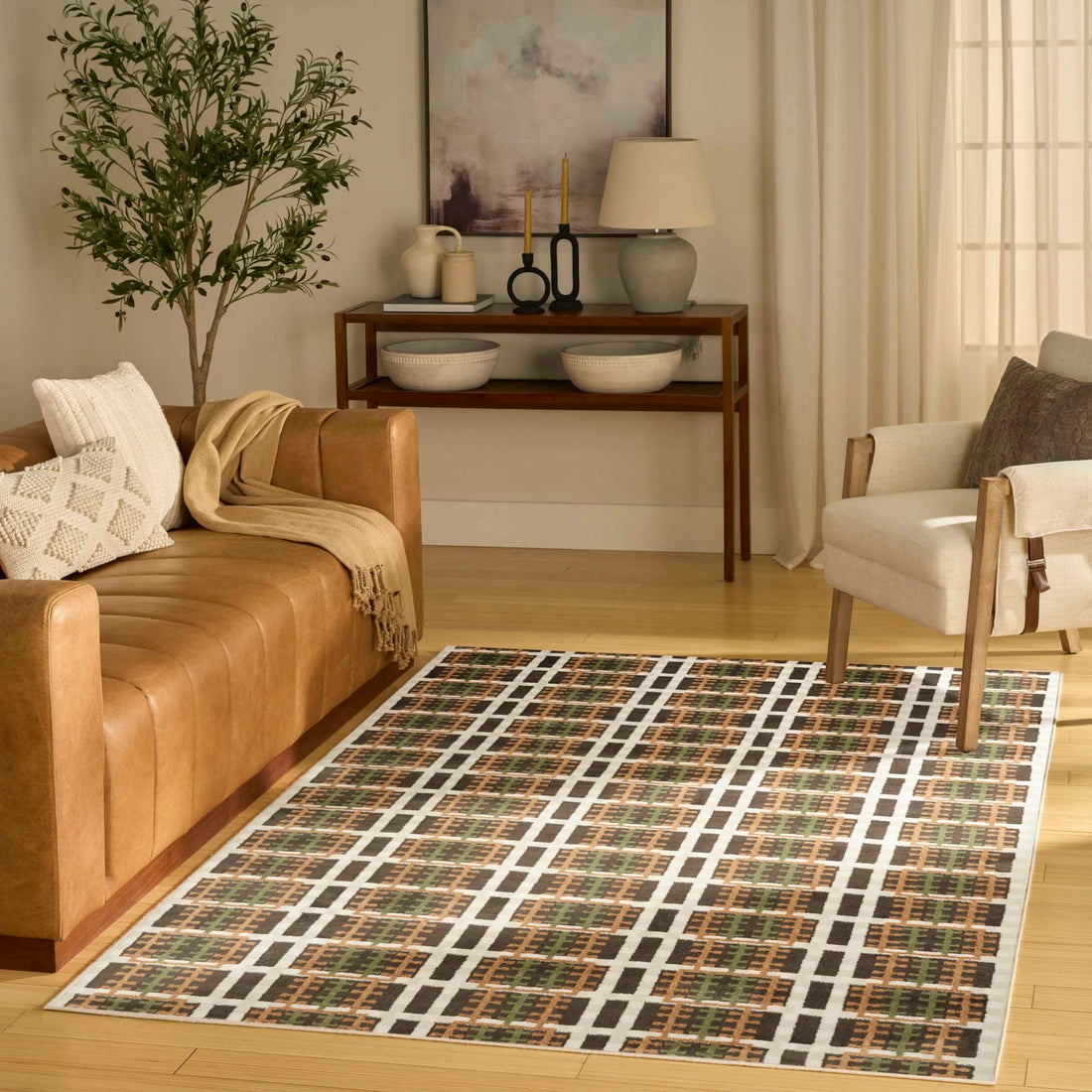 Alfombra Rectangular Retro - CHOCO