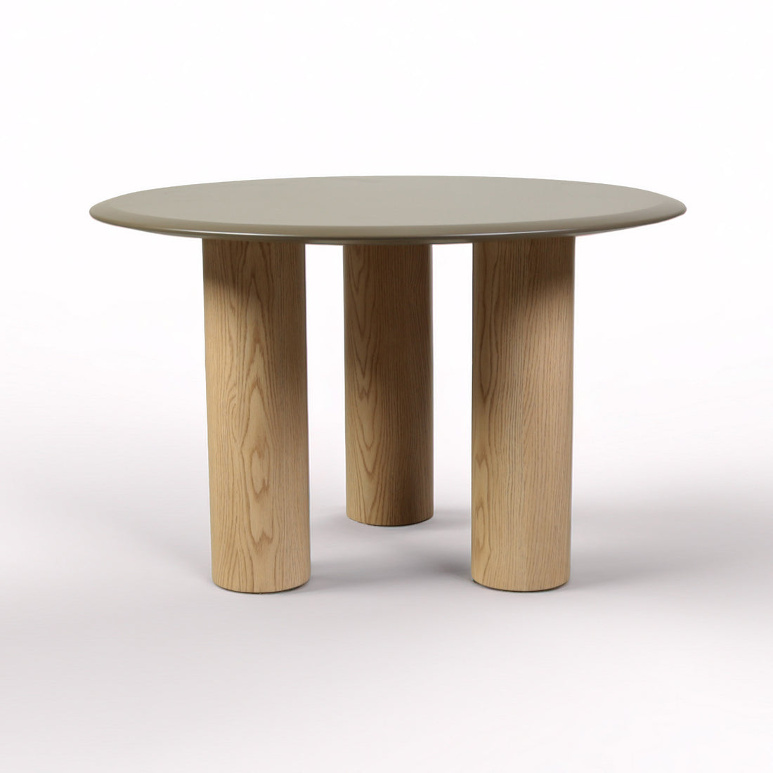 Mesa de Comedor Redonda Arabella - VERDE Y NATURAL