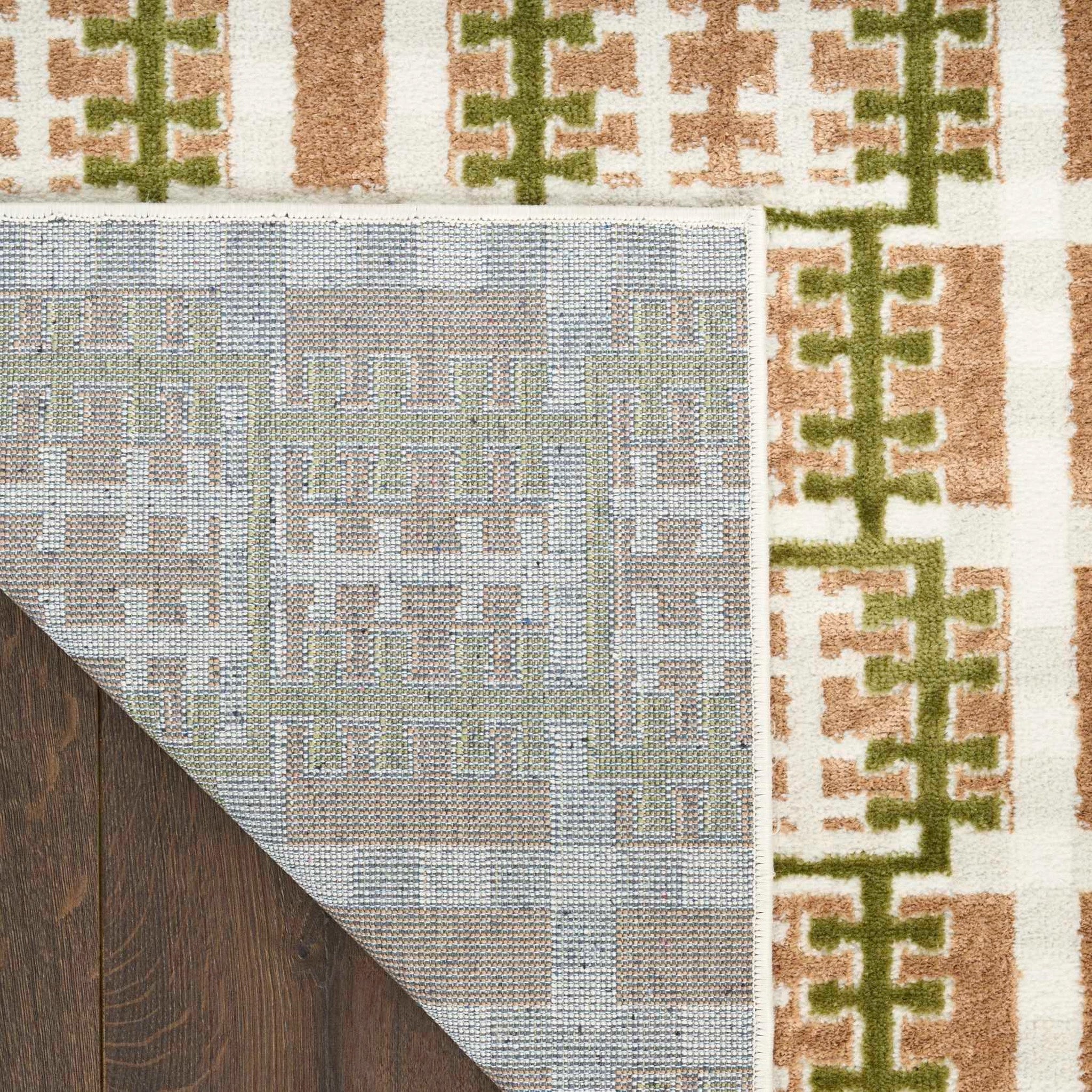 Alfombra Rectangular Retro - CREMA