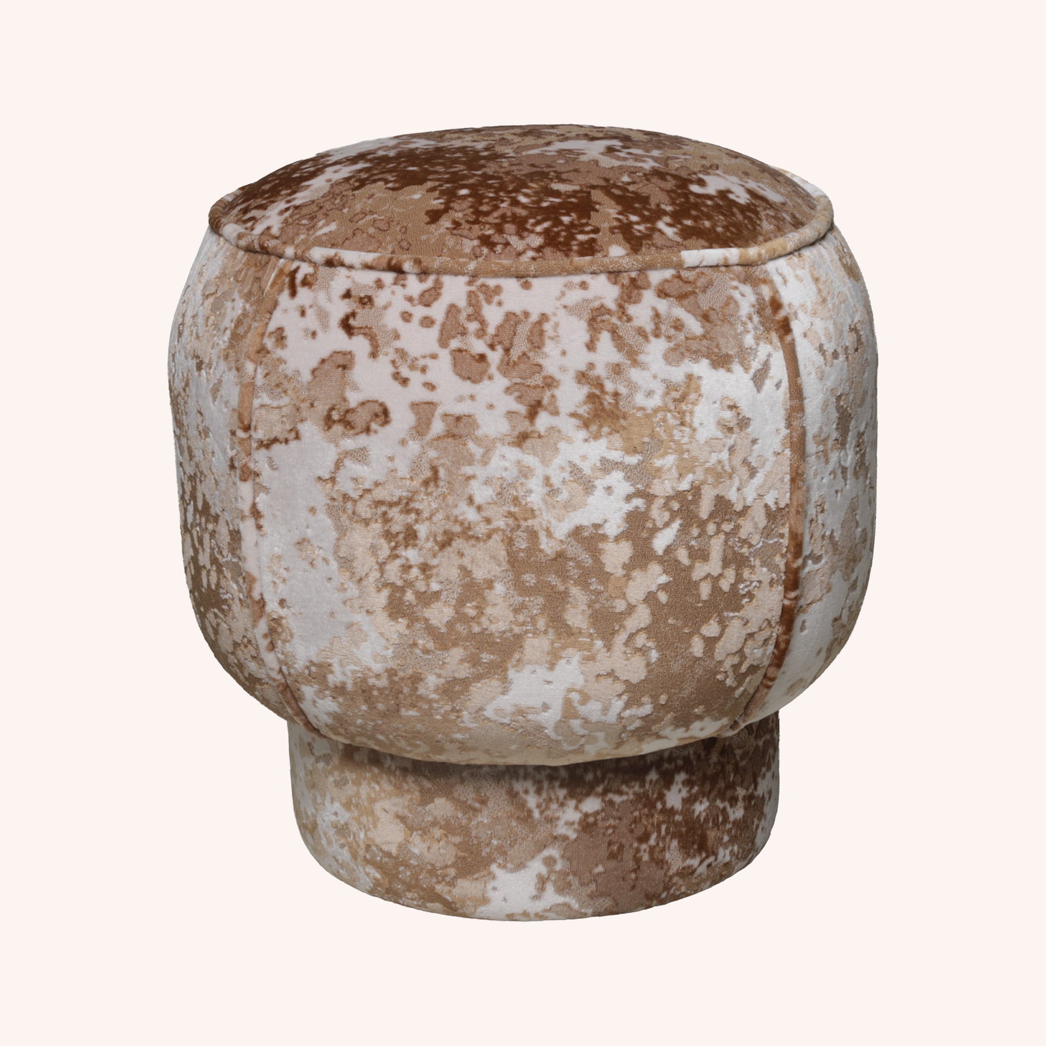 Ottoman Redondo Lyra - CHOCOLATE CLARO