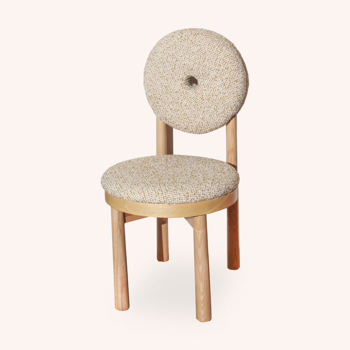Silla de Comedor Donut - BLANCO / DORADO