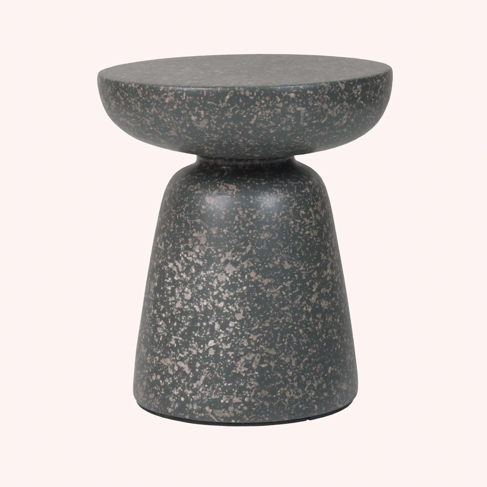 Mesa Lateral Redonda Quartz - GRIS OSCURO