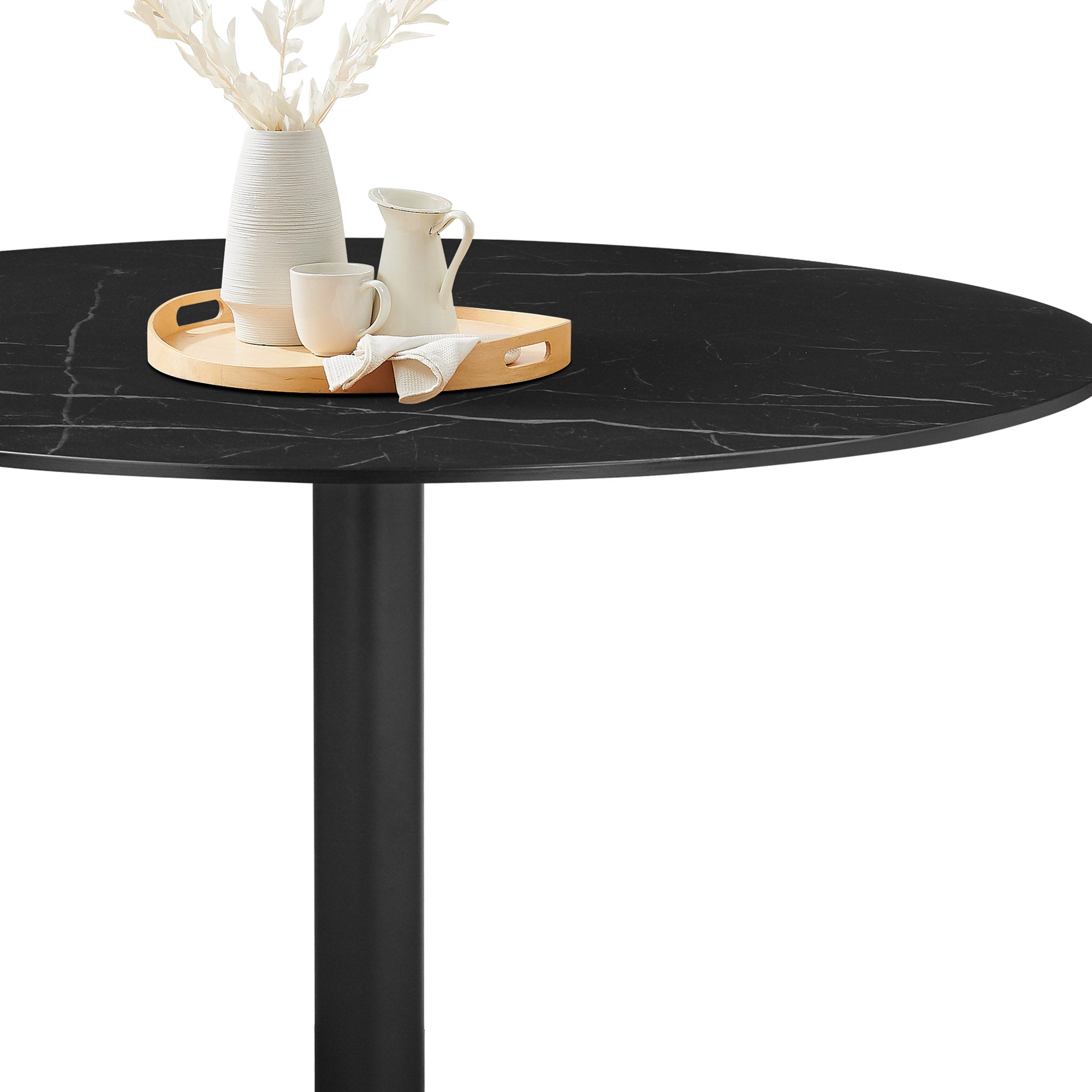 Mesa de Comedor Redonda Martini - NEGRO