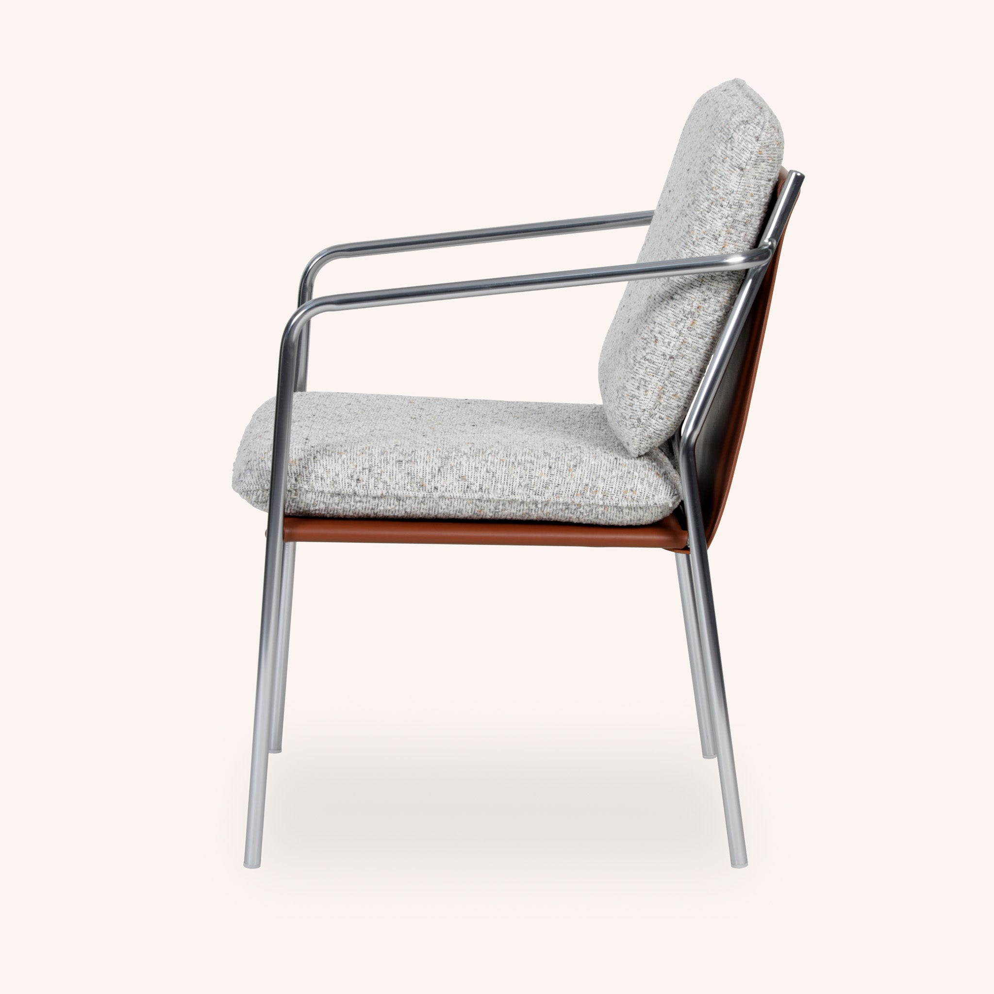 Silla de Comedor Steward - GRIS CLARO/PLAT