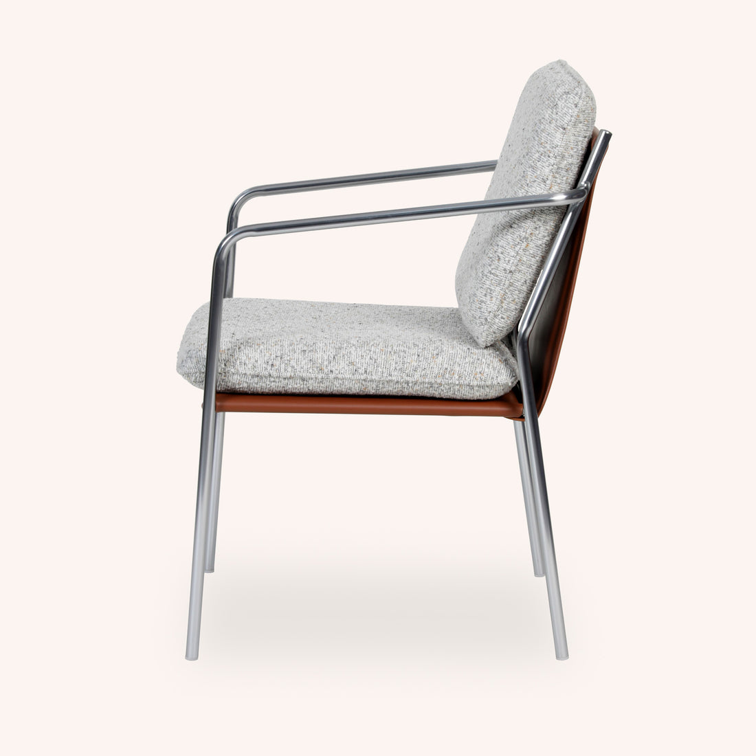 Silla de Comedor Steward - GRIS CLARO/PLAT