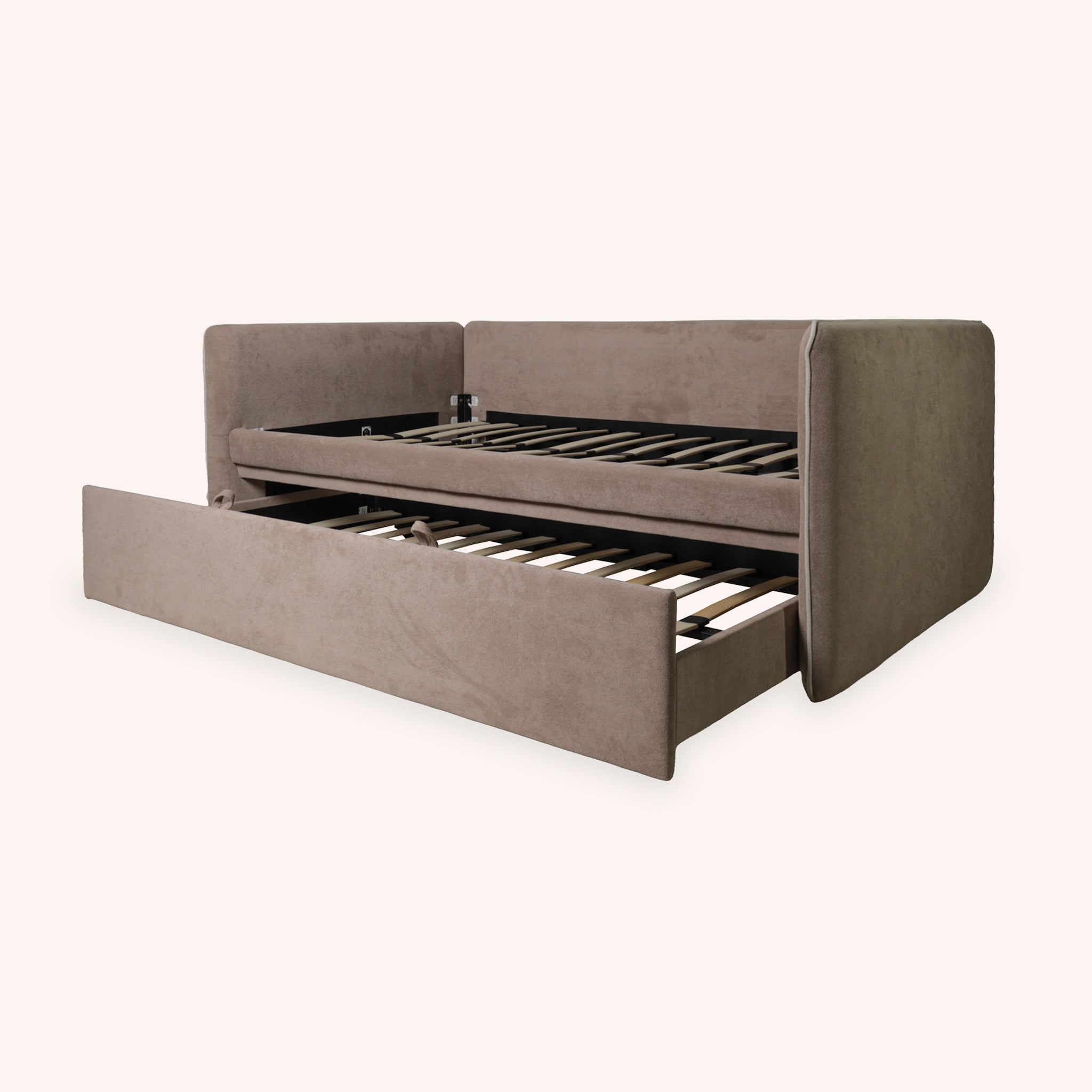 Cama Daybed Twin Andy - CHOCOLATE Y OFF WHITE
