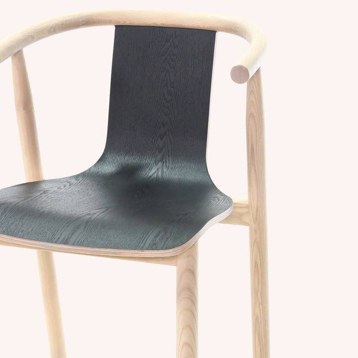 Silla de Comedor Elowen - NEGRO / NATURAL