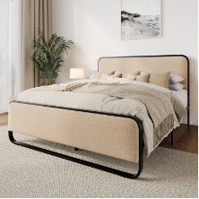 Cama Queen Arnasia - BEIGE