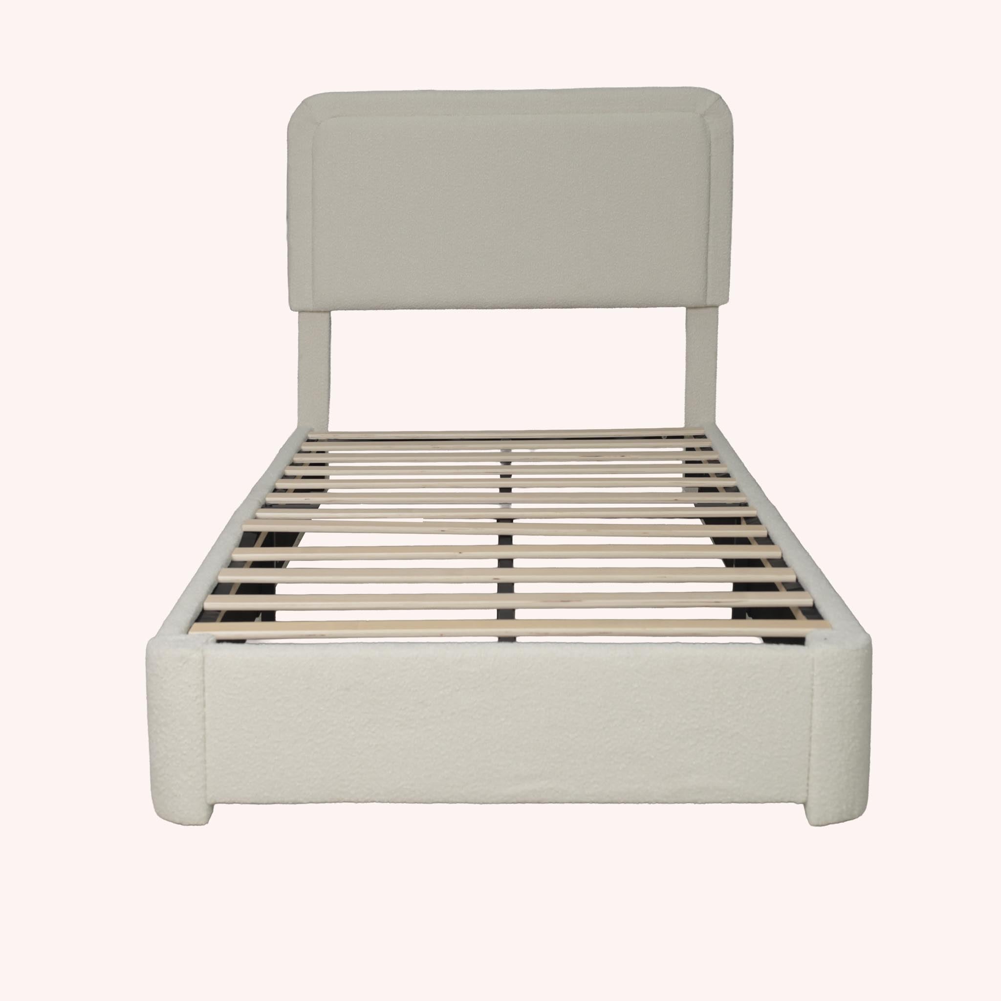 Cama Twin Bensu - CREMA