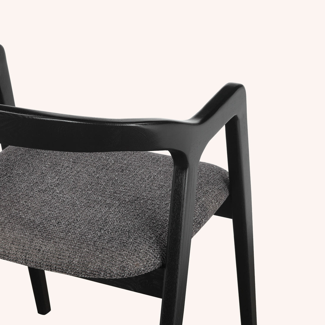 Silla de Comedor Pedro - GRIS Y NEGRO
