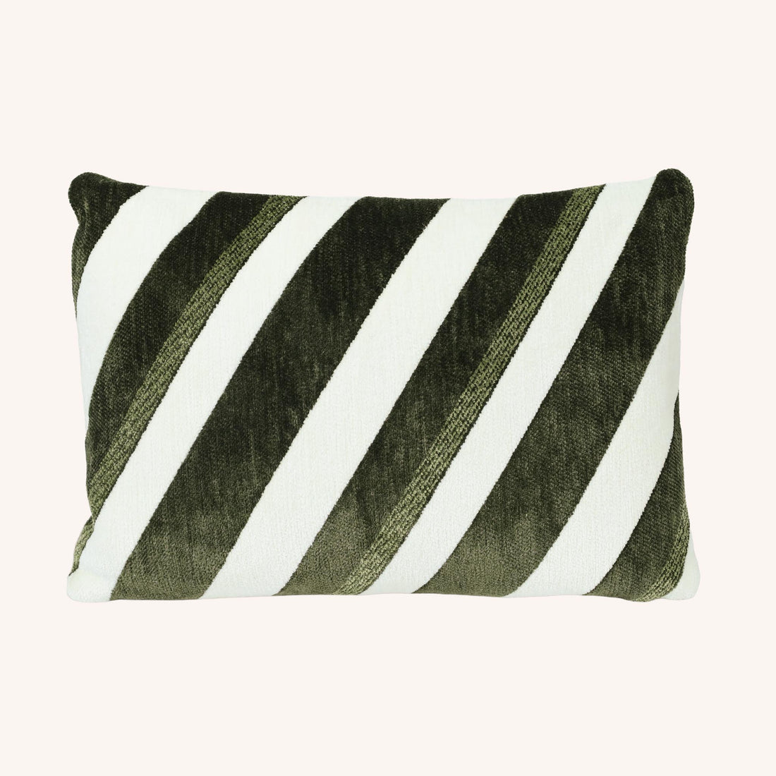 Cojín Rectangular Deondri - BLANCO Y VERDE