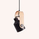 Lámpara de Techo Pivot - Negro y Madera