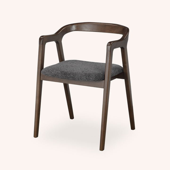 Silla de Comedor Pedro - GRIS Y CHOCOLATE