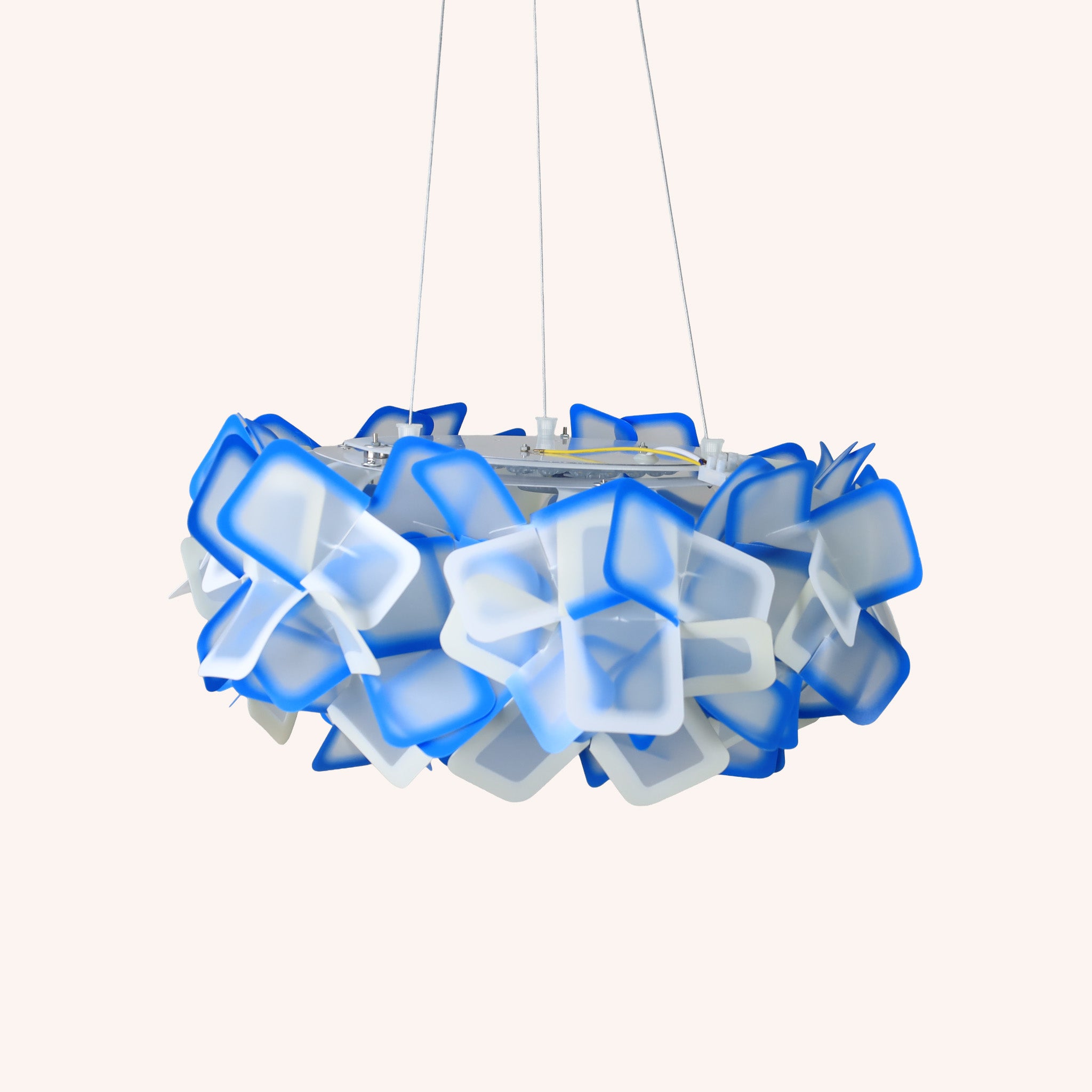 Lámpara de Techo Glasier - Azul y Blanco