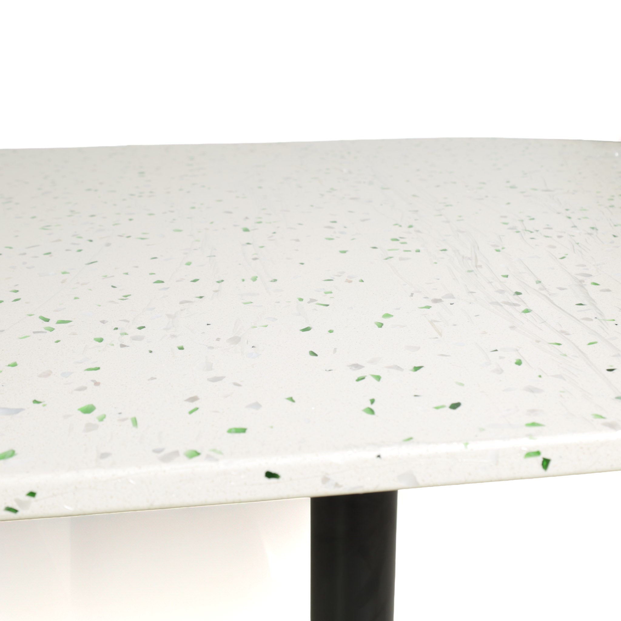 Mesa de Comedor Semi-Redondo - BLANCO/SILVER