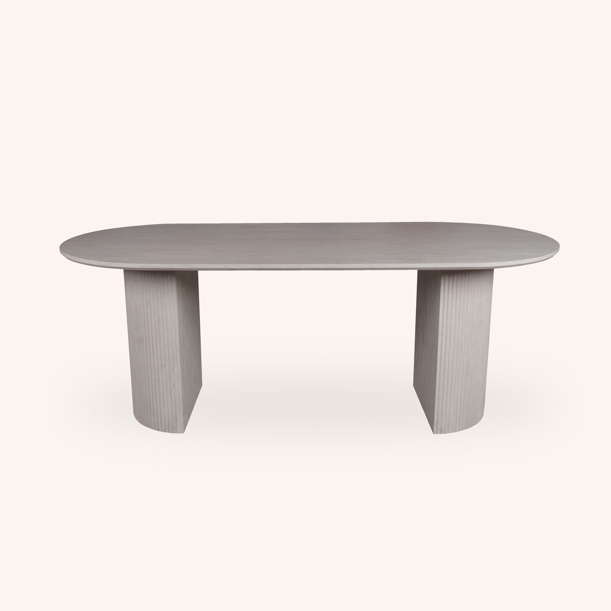 Mesa de Comedor Ovalado Clarice - BLANCO