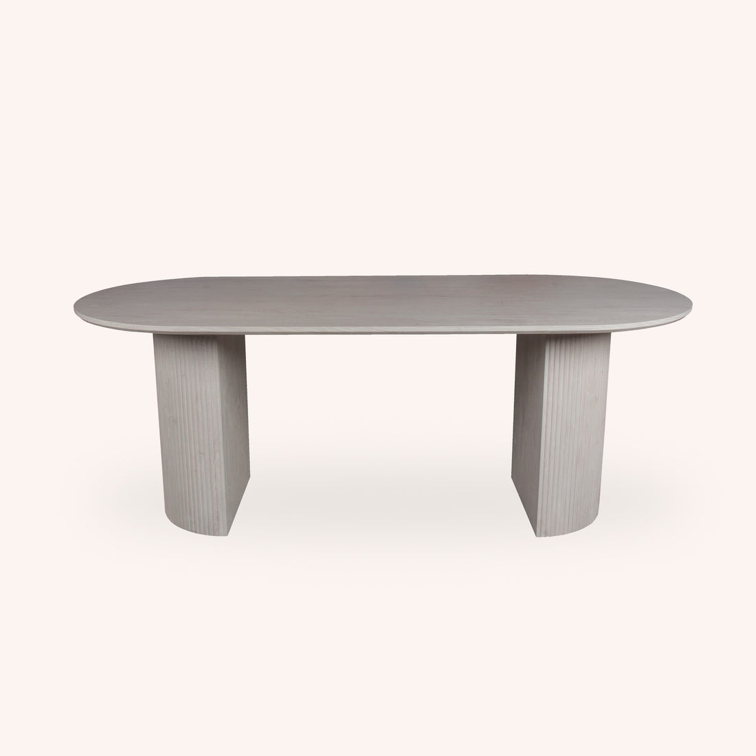 Mesa de Comedor Ovalado Clarice - BLANCO