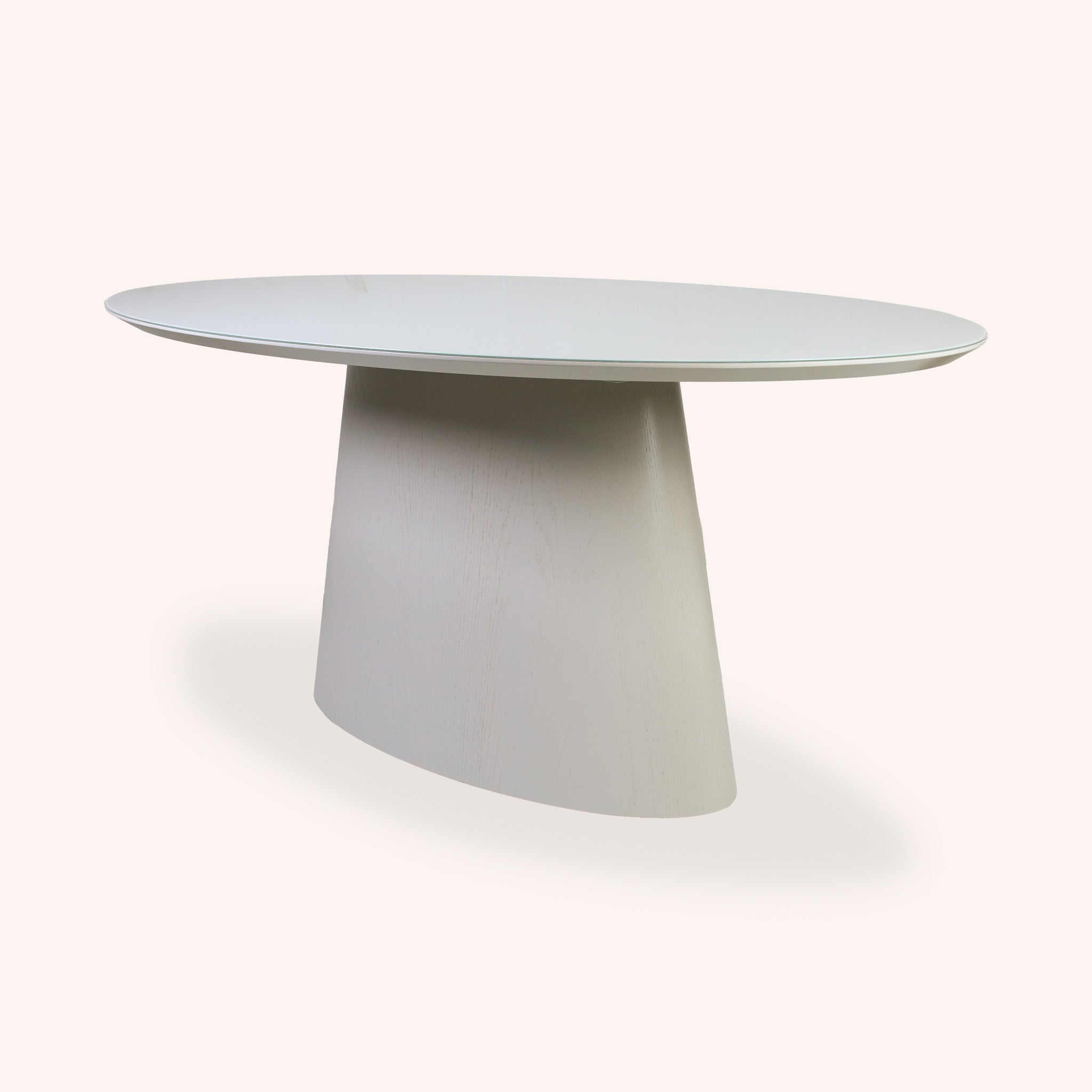 Mesa de Comedor Ovalada Verona - OFF WHITE