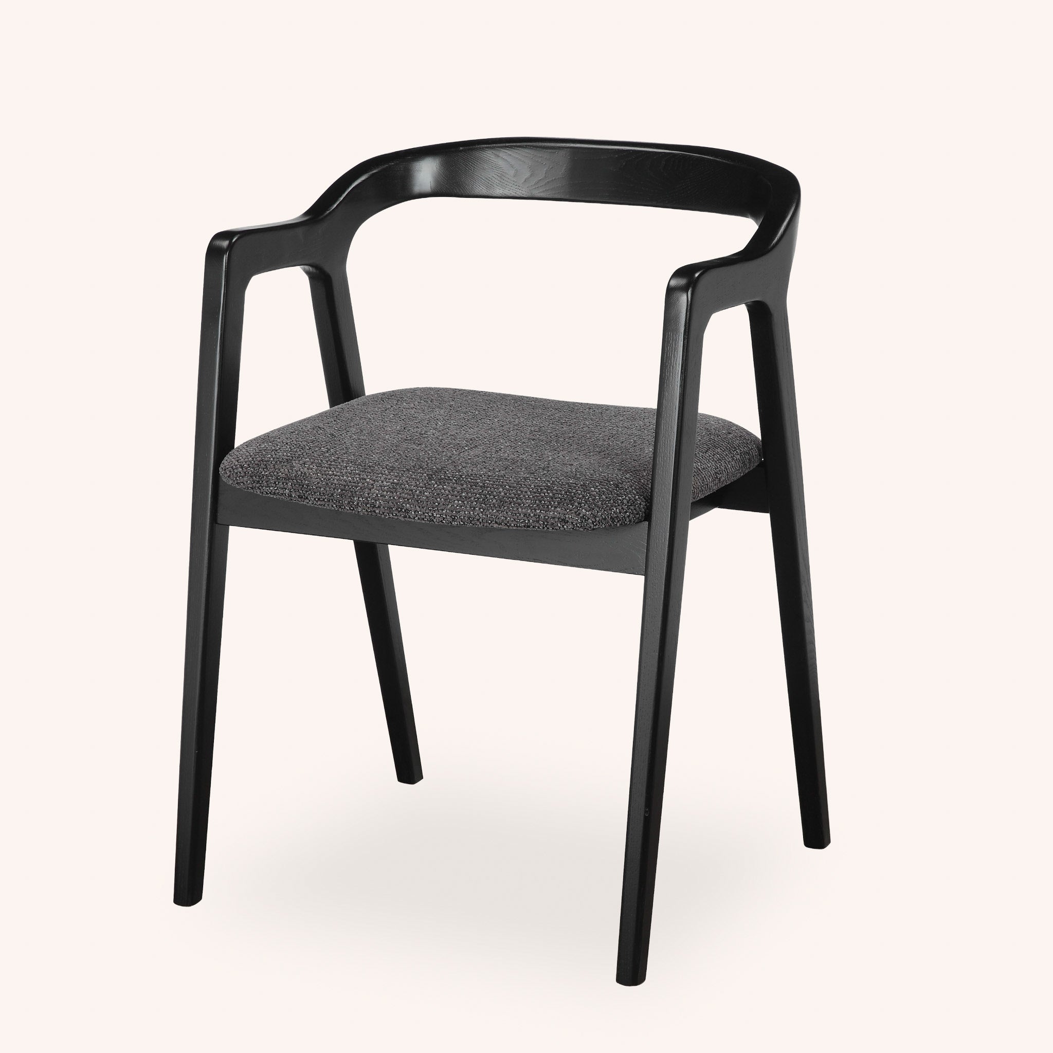 Silla de Comedor Pedro - GRIS Y NEGRO