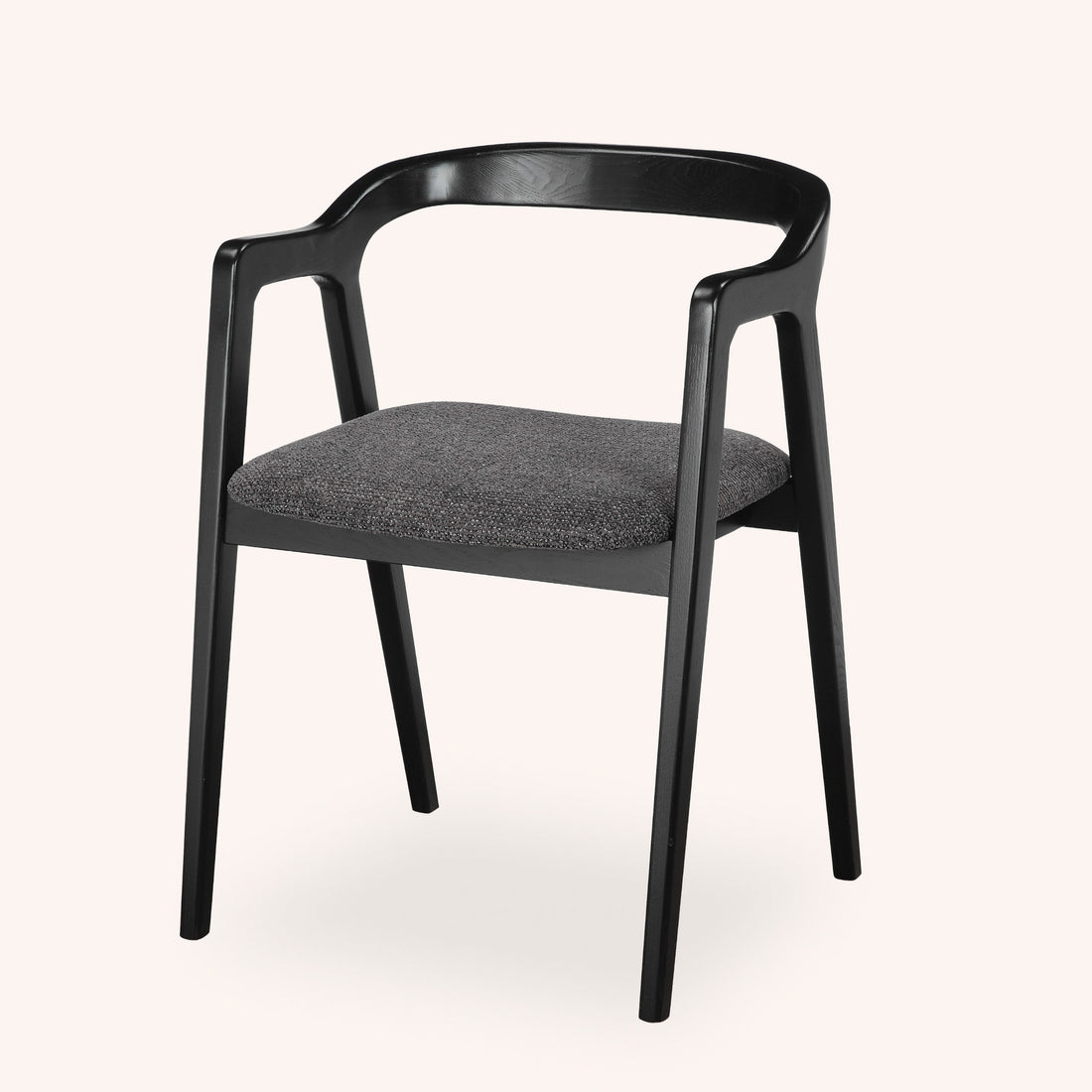 Silla de Comedor Pedro - GRIS Y NEGRO